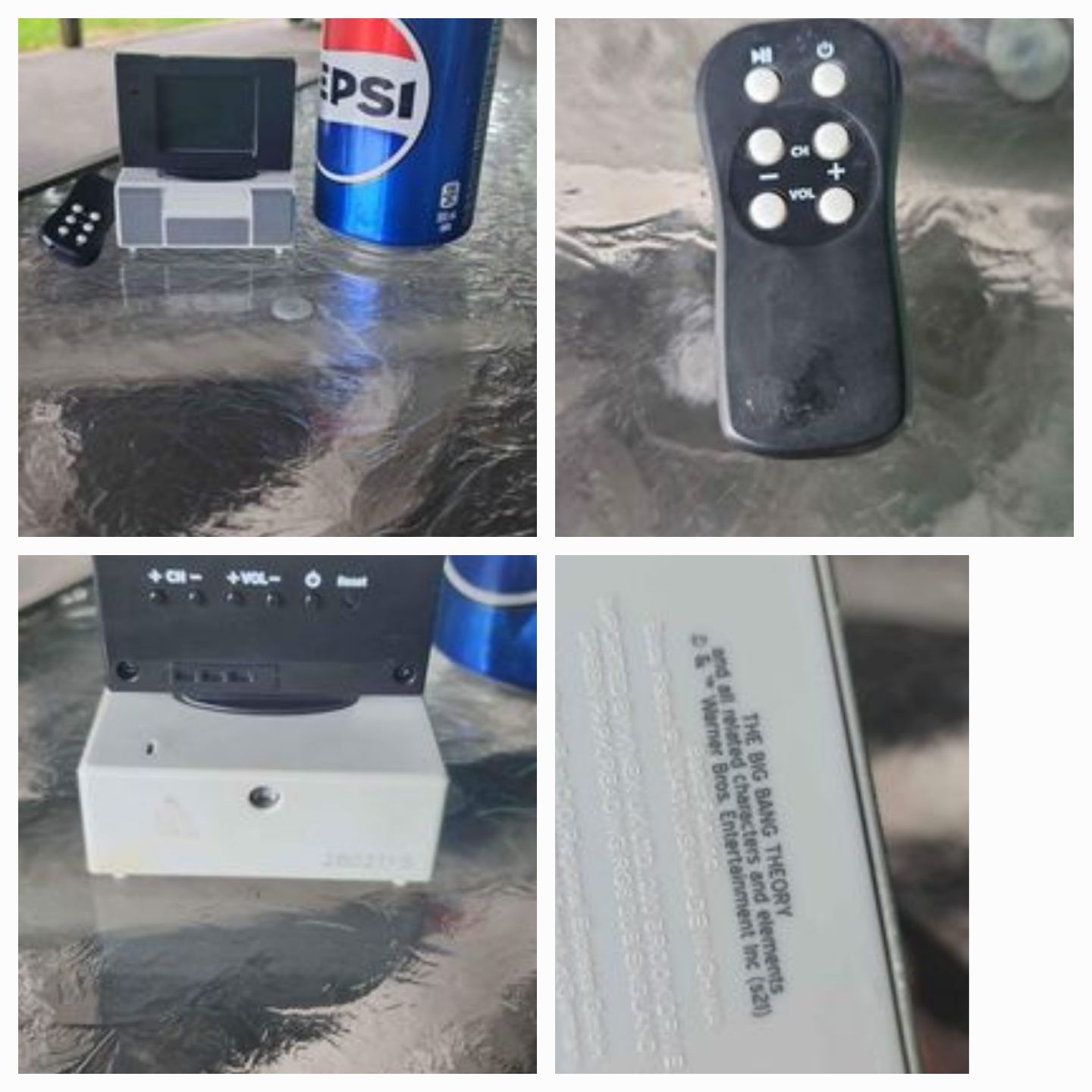 The Big Bang Theory Mini TV Replica with Remote