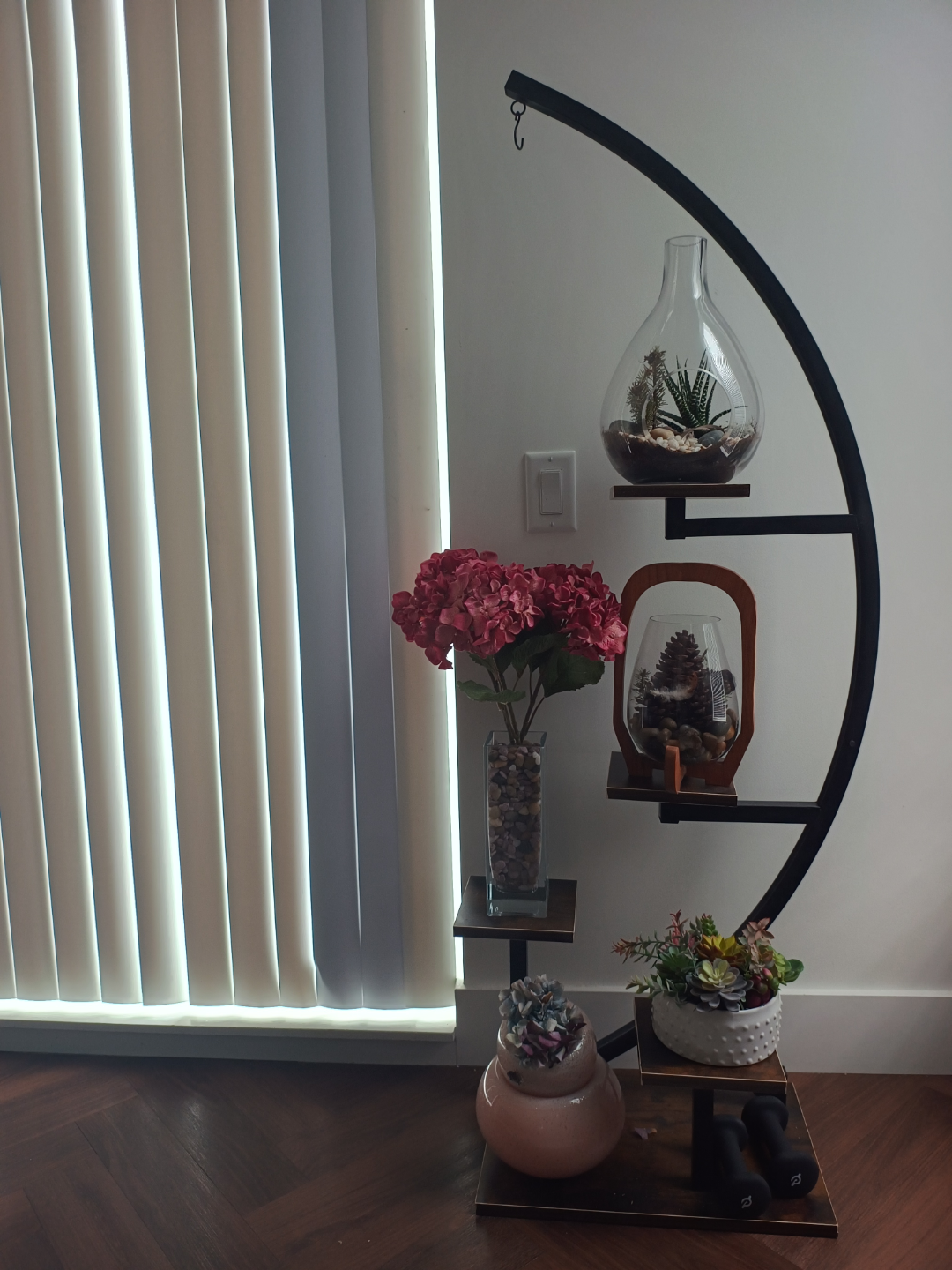 Plant Stand Indoor with Hanging Planter - photo 5