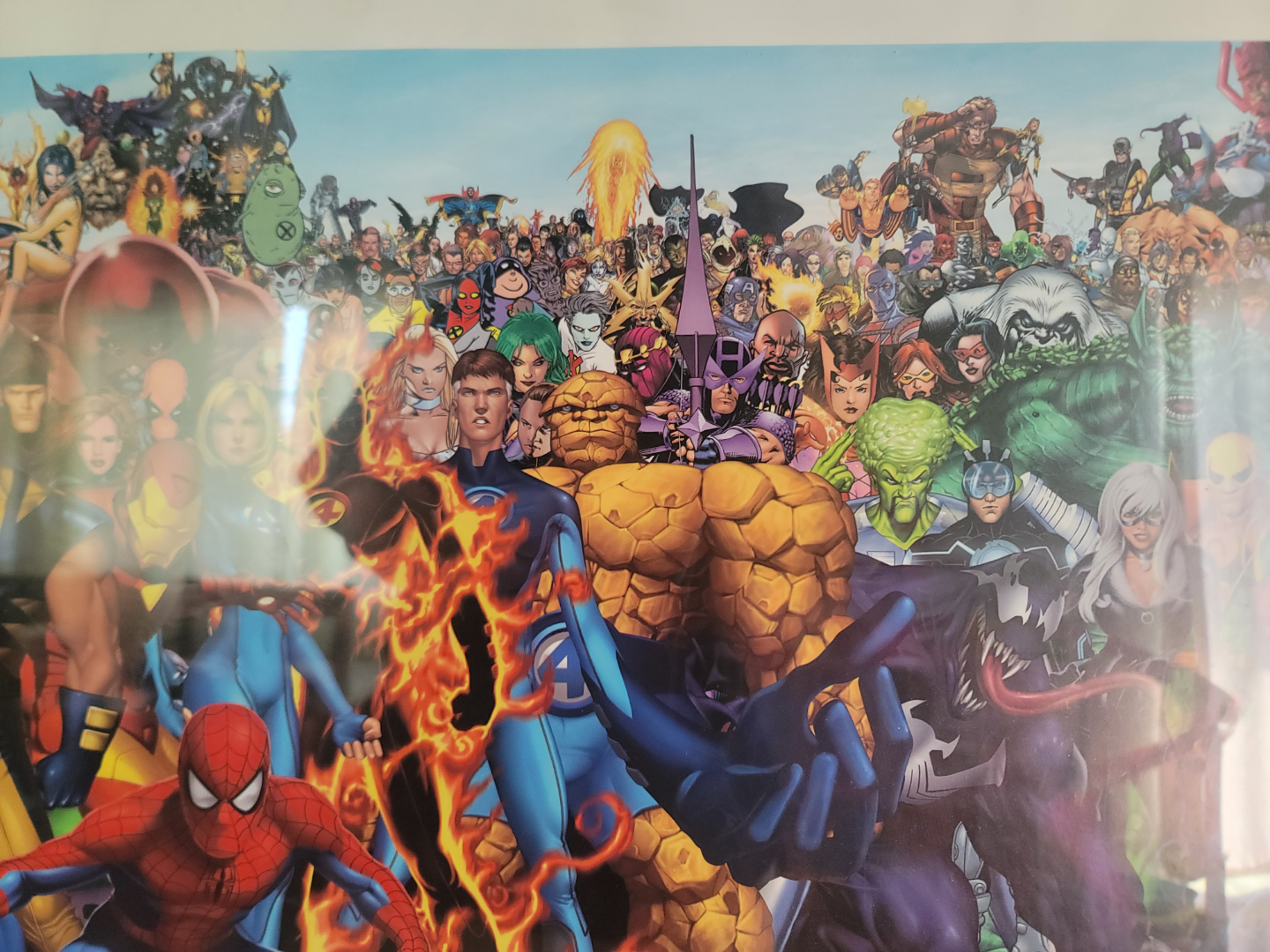 Huge Marvel Comics framed Poster - photo 4