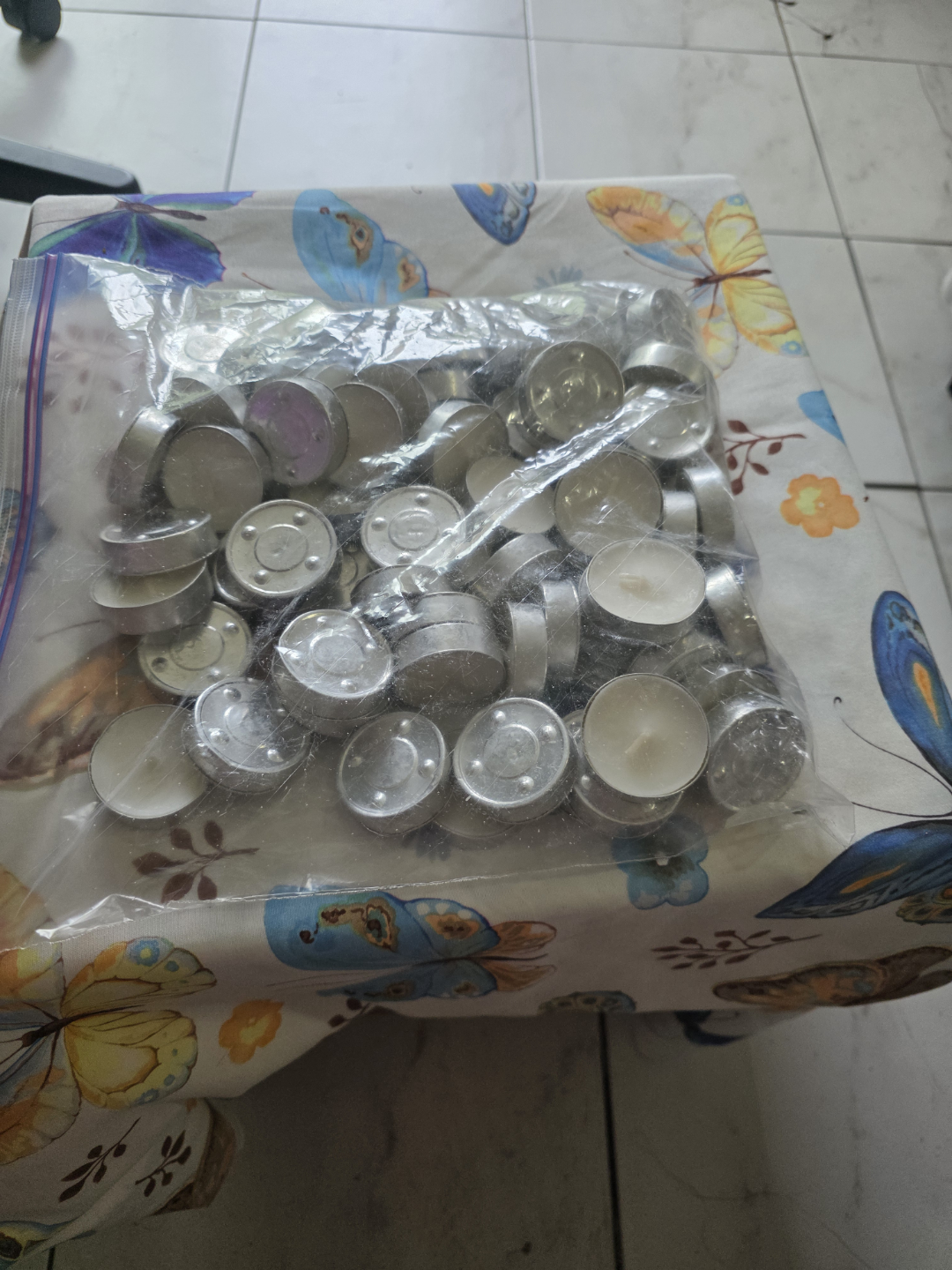 Bag of tea light candles