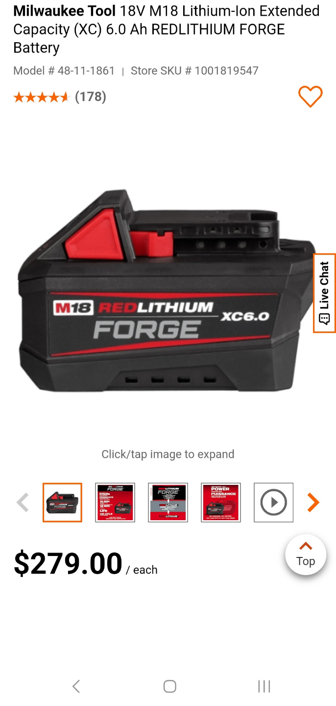 New Milwaukee M18 FORGE 6.0 Ah Battery - photo 2