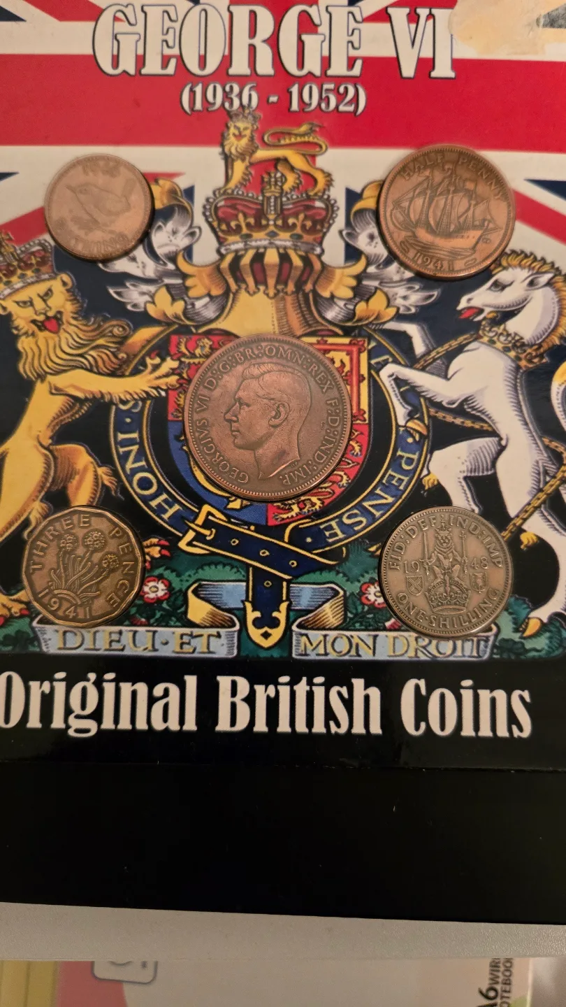 Original British Coins from George VI Reign (1936-1952) image indicator(2)