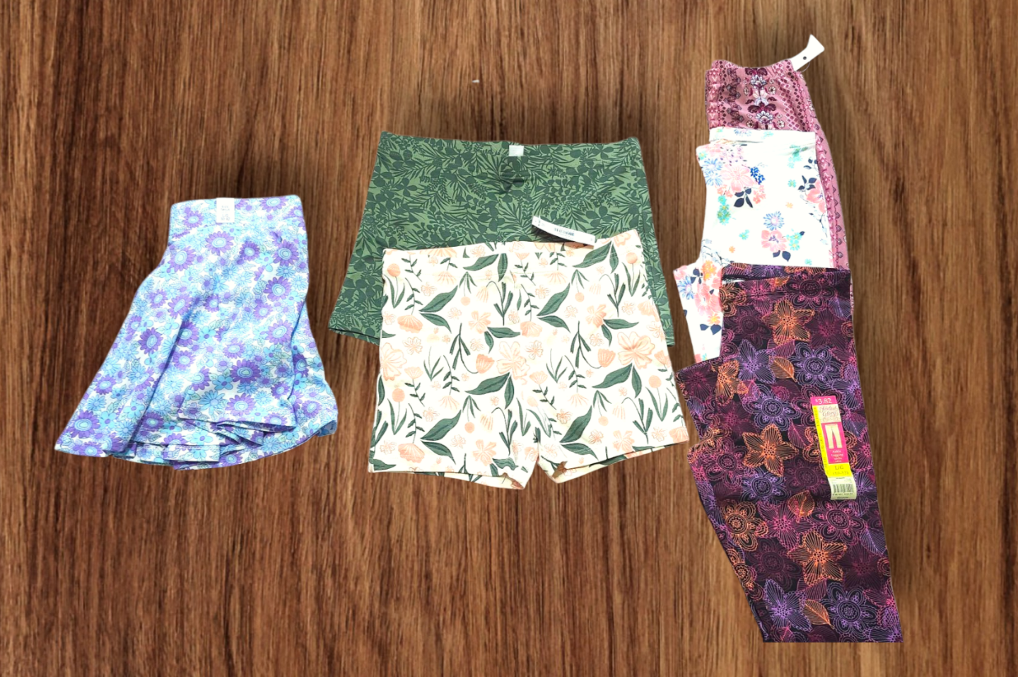 Girls' summer and spring bottom bundle