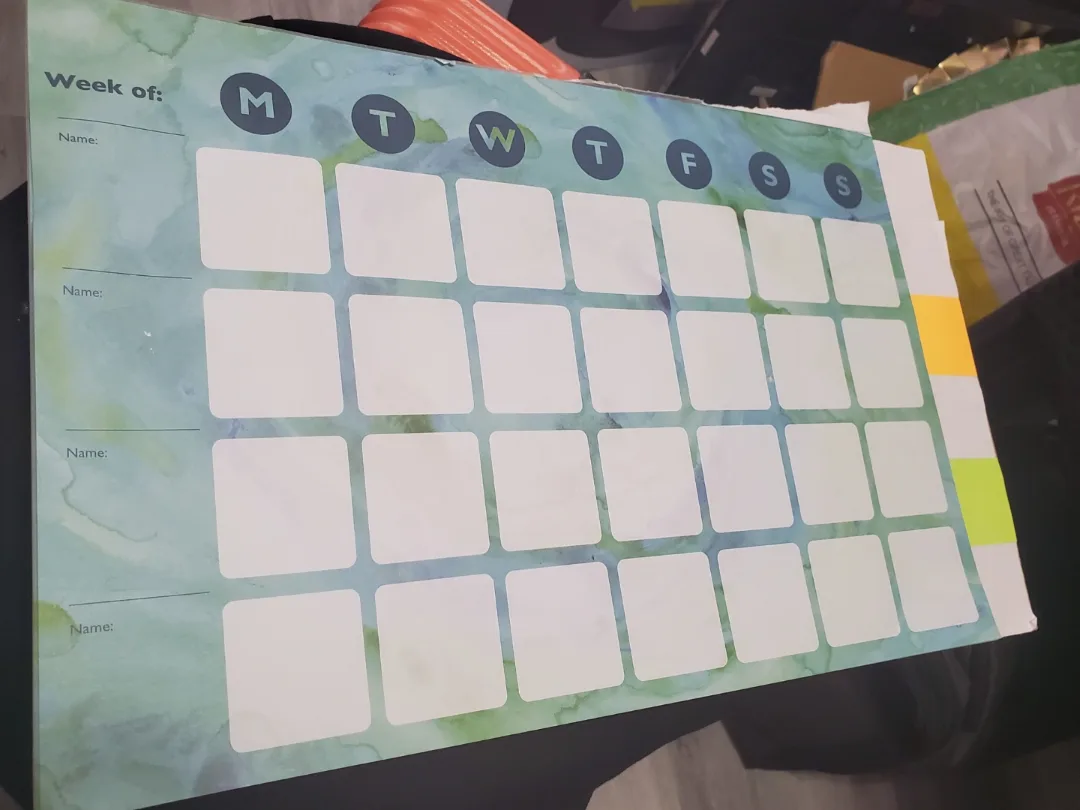 Weekly Planner - Reusable Paper Chart (30 pages) image indicator(2)