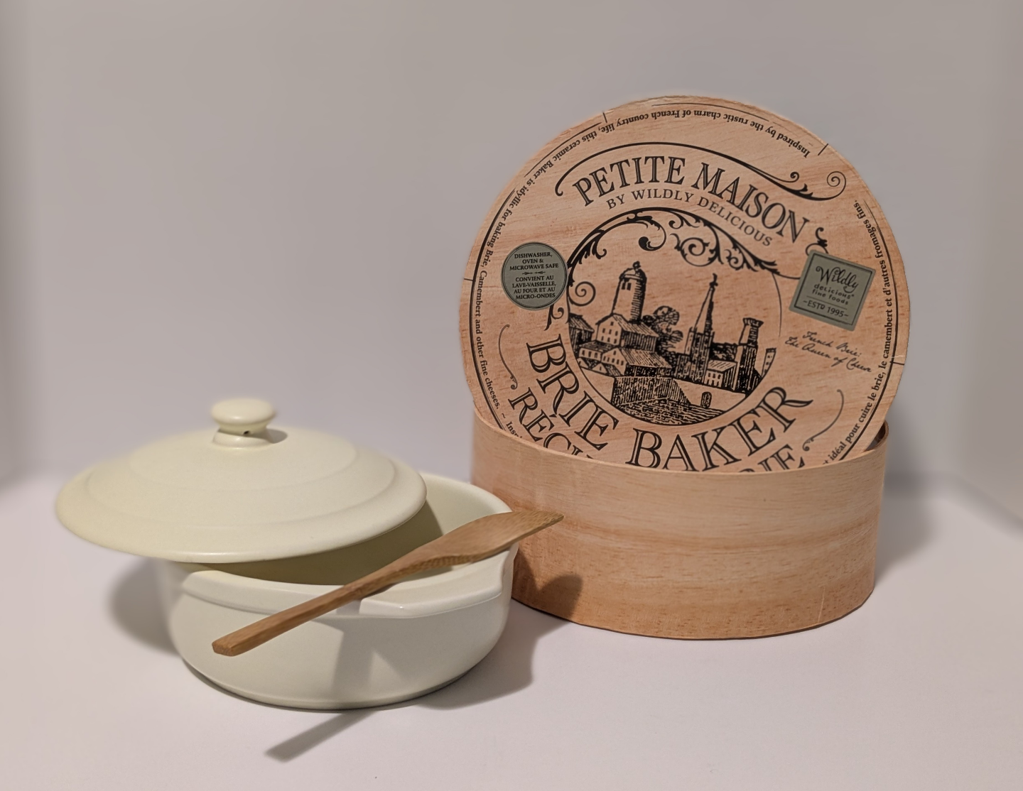 Petite Maison Brie Baker Cheese Box and Mini Baking Dish