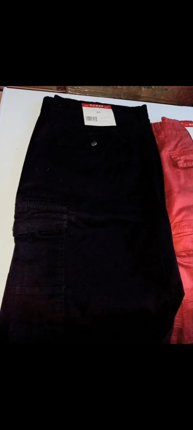 GUESS Men's Cargo Shorts Black or Red $49 each image indicator(3)