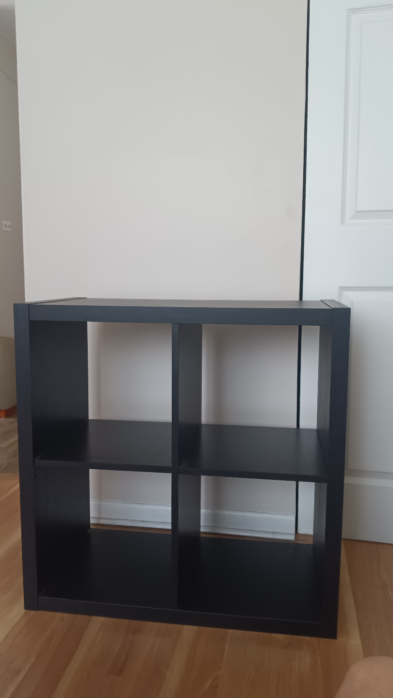 Black Cube Storage Shelf