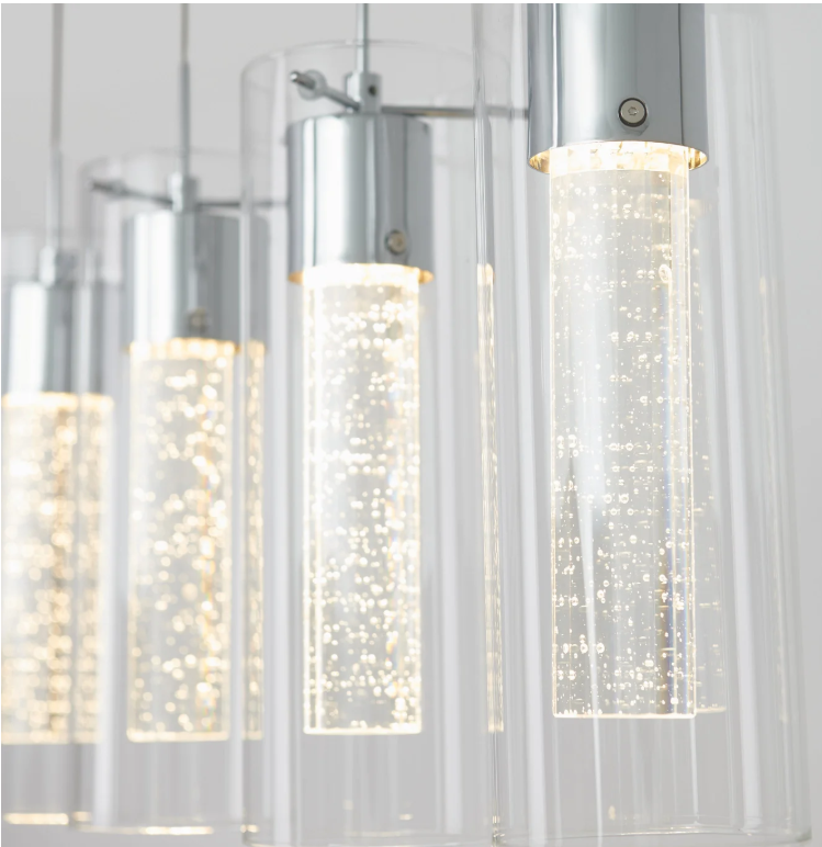 Artika 4-Light Integrated LED Pendant (Chrome) – Almost New - photo 3