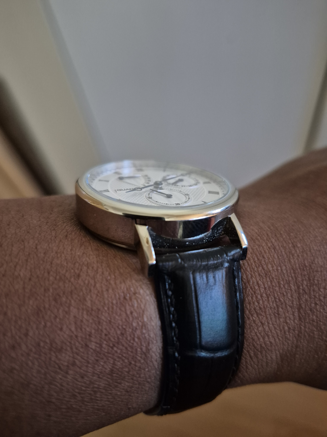 Guanqin Men's Watch with Leather Strap - photo 2
