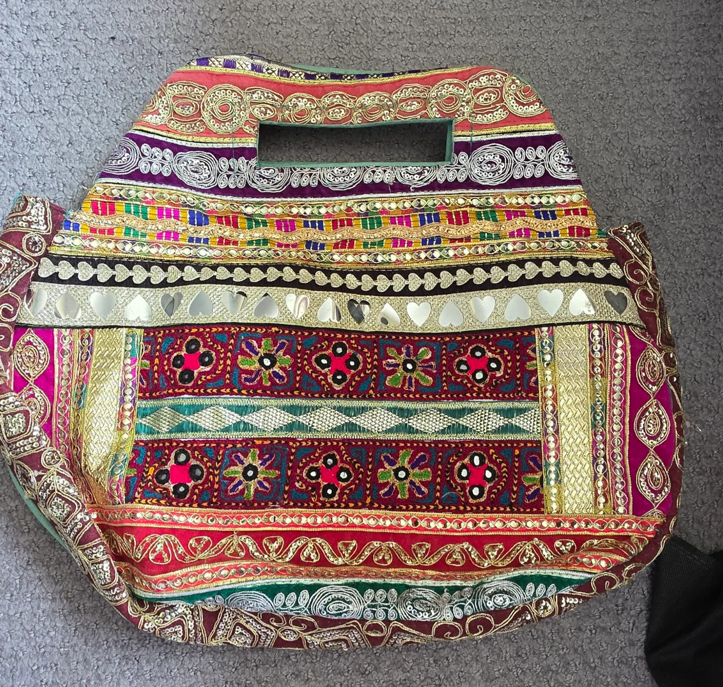 Embroidered Handbag - Multicoloured thumbnail
