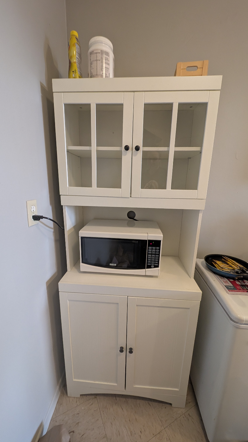 White Kitchen Hutch - PICK UP ONLY
