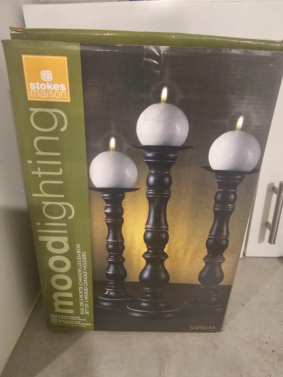 Stokes Maison Samsara 3-Piece Candle Holder Set image indicator(2)