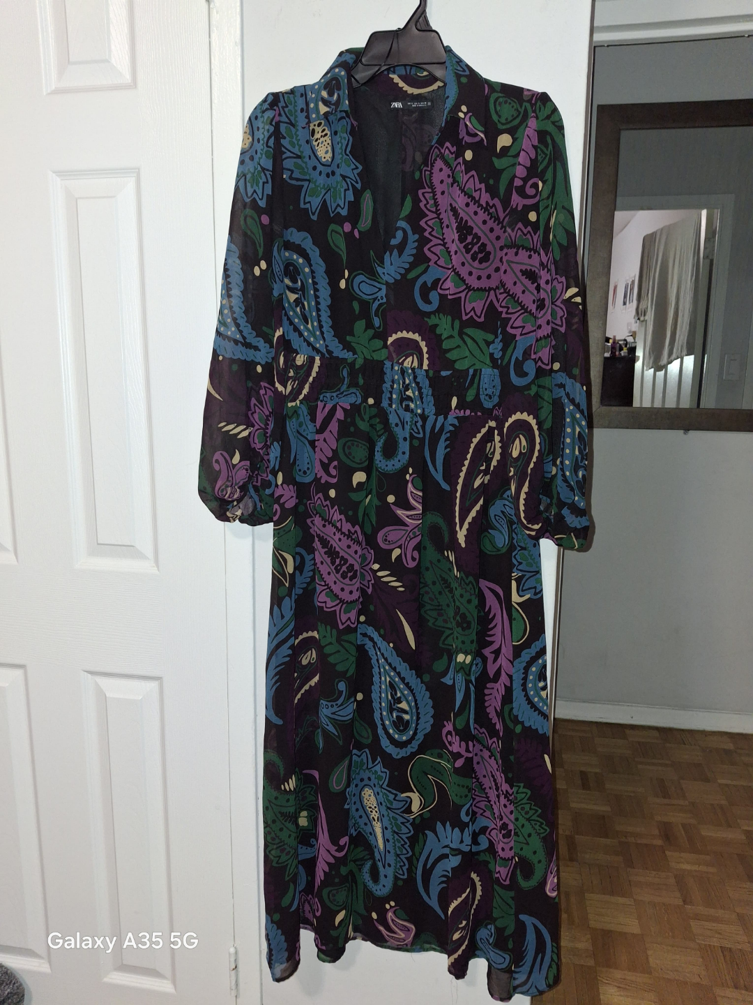 Zara paisley midi dress