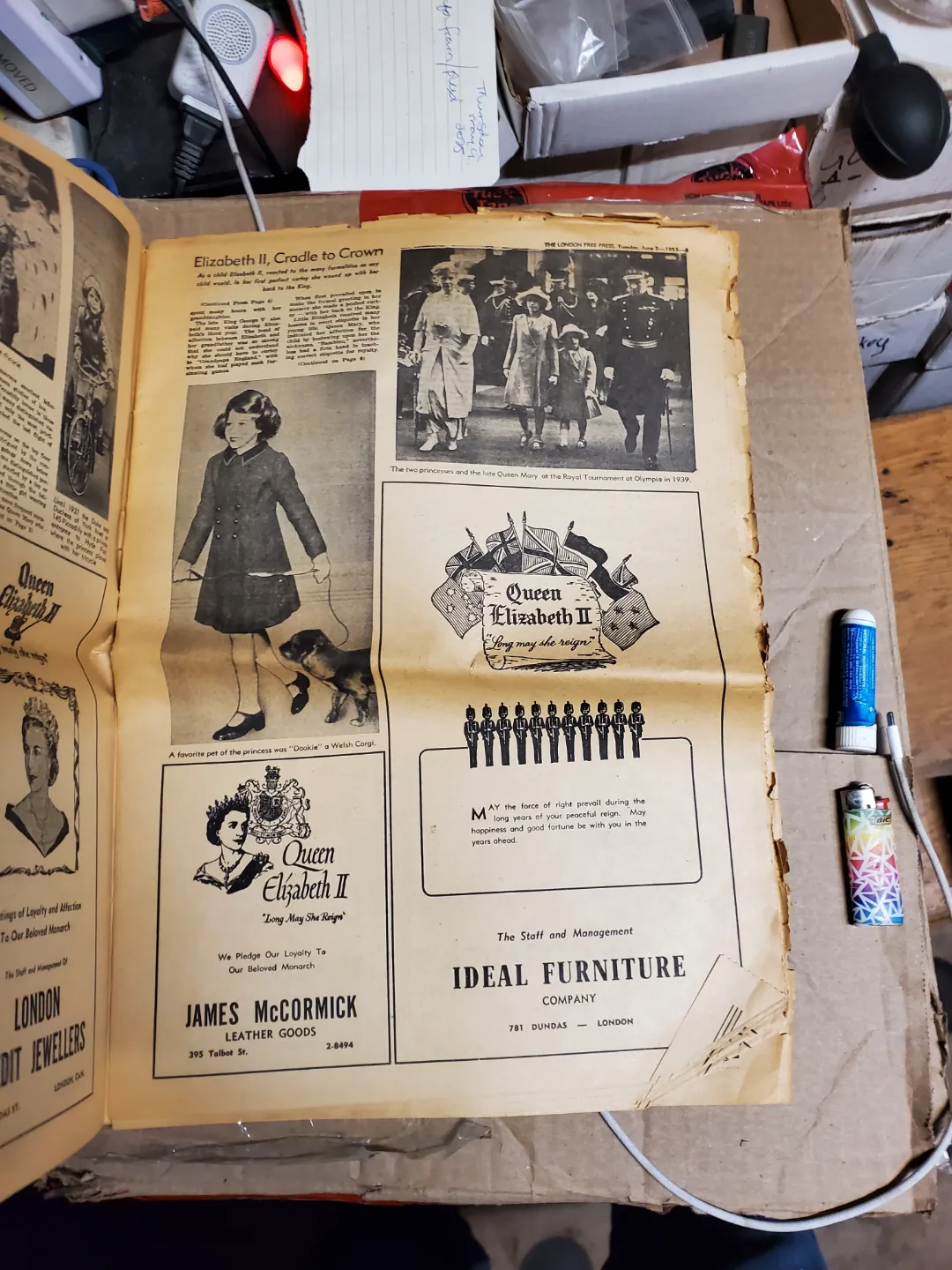 Vintage London Free Press Newspaper image indicator(2)