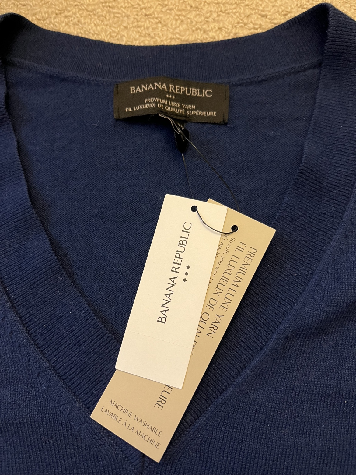 Banana Republic navy blue sweater (new) - photo 2