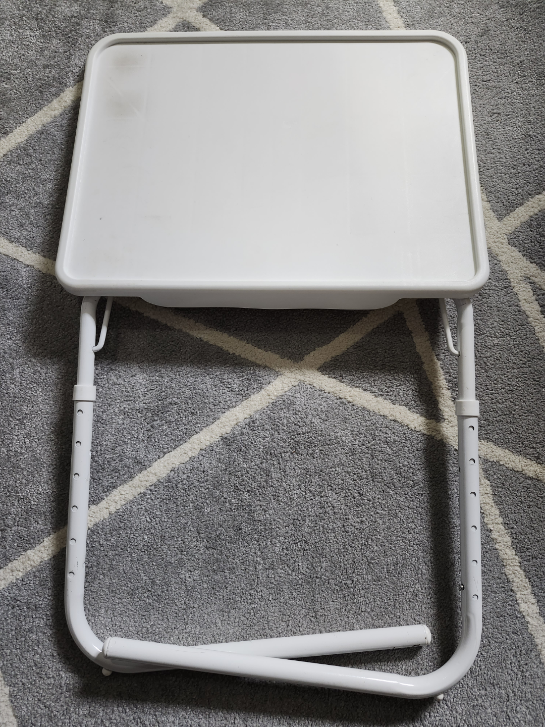 White Foldable TV Tray Table - photo 2