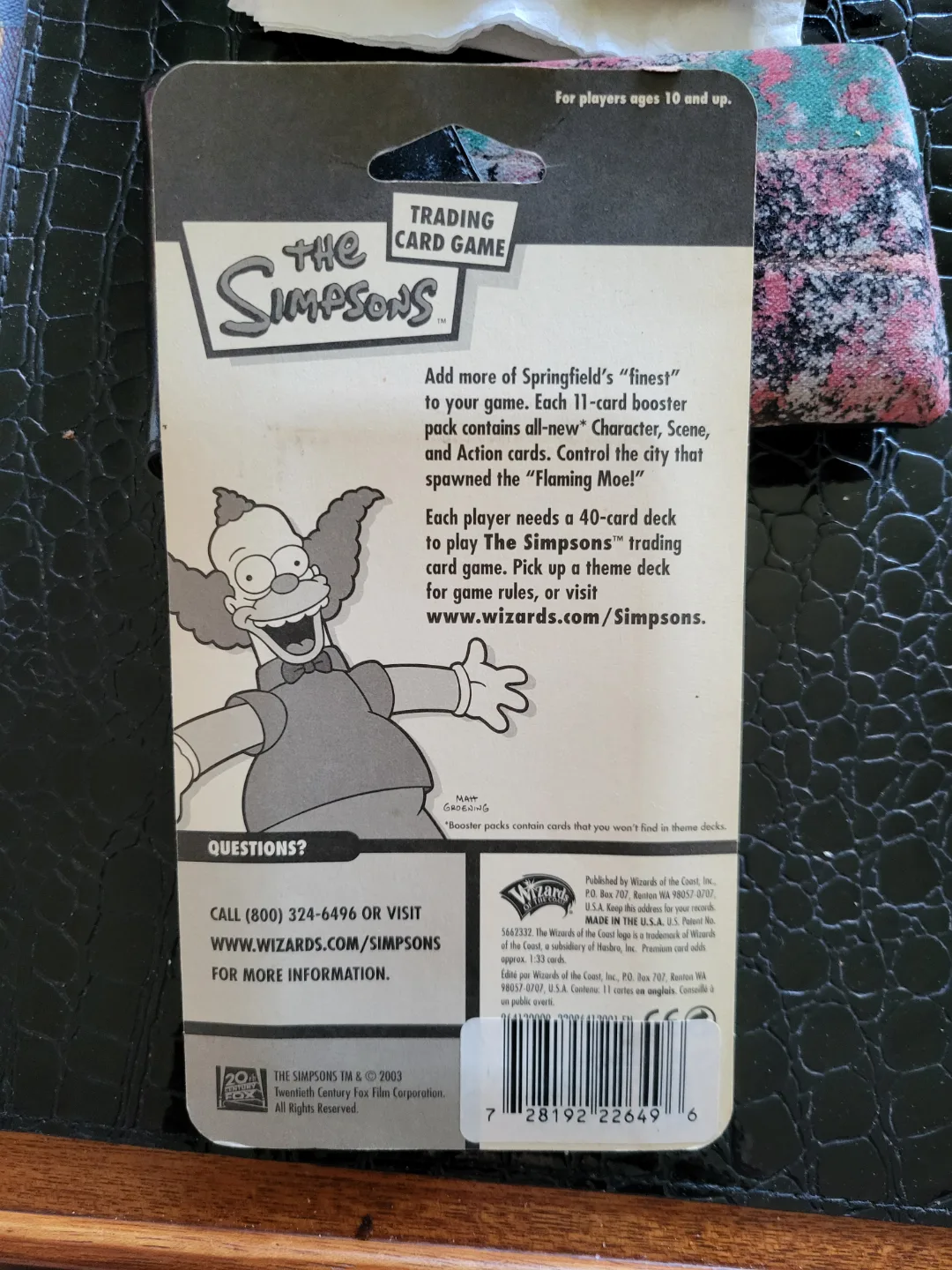 The Simpsons "Vintage" Trading Card Game Booster Pack image indicator(2)