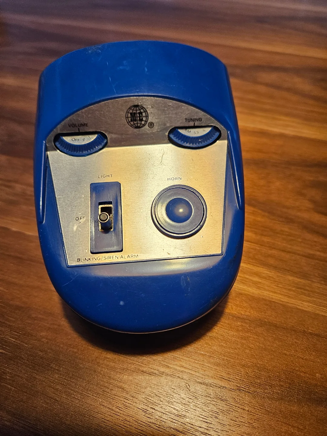 Vintage MP Blue Emergency Radio with Light and Siren