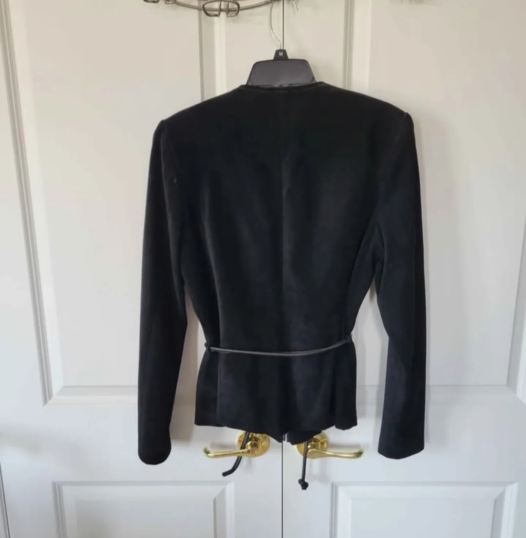 Danier Black Suede Jacket and Pants Set image indicator(2)