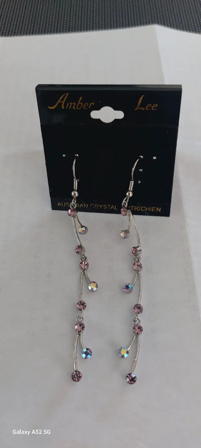 Amber Lee Austrian Crystal Earrings thumbnail