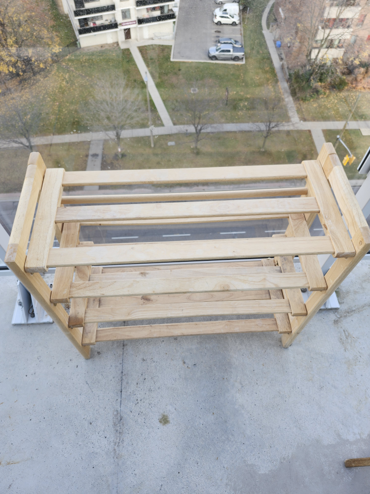 Wooden 3-Tier Shoe Rack