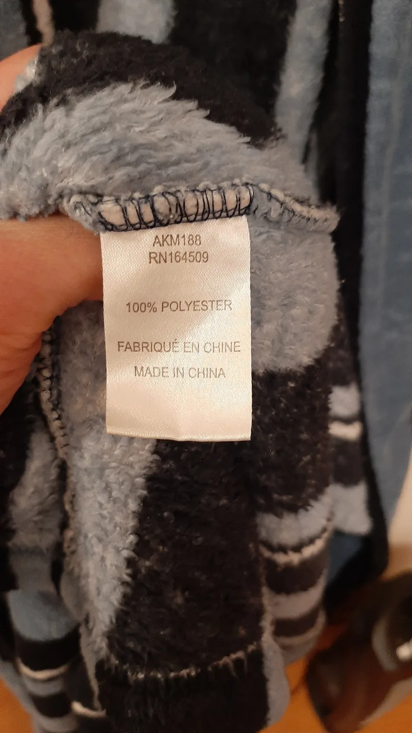 Striped Fleece Bath Robe image indicator(8)