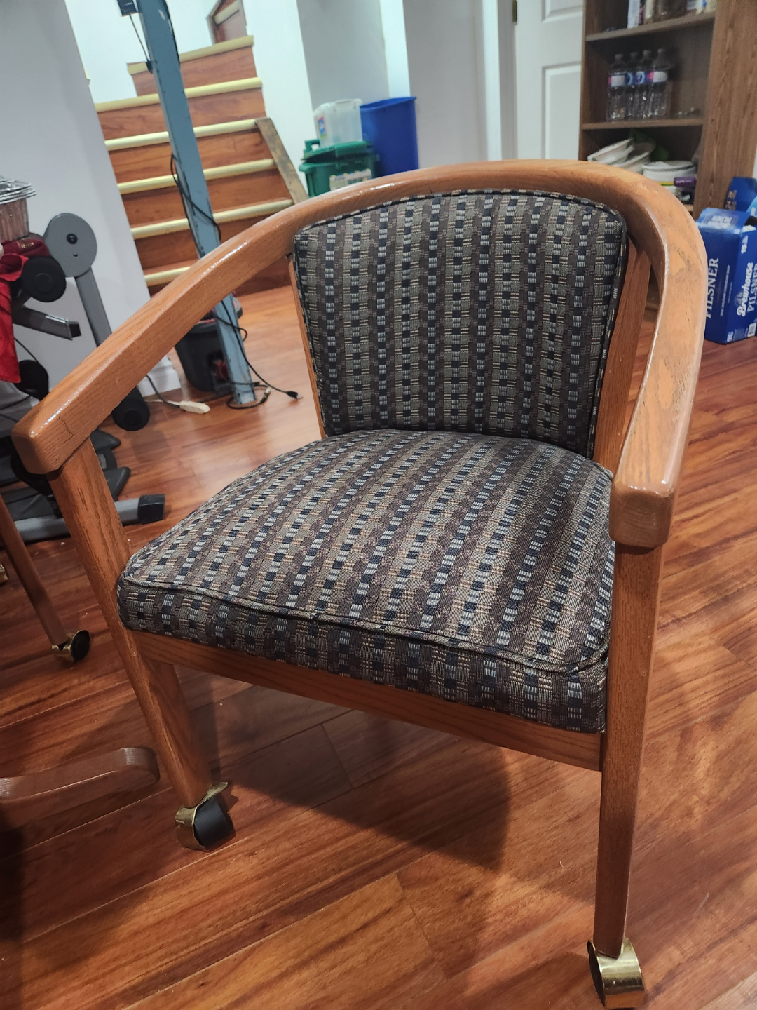 Round Wooden Table and Two Chairs Set - photo 3