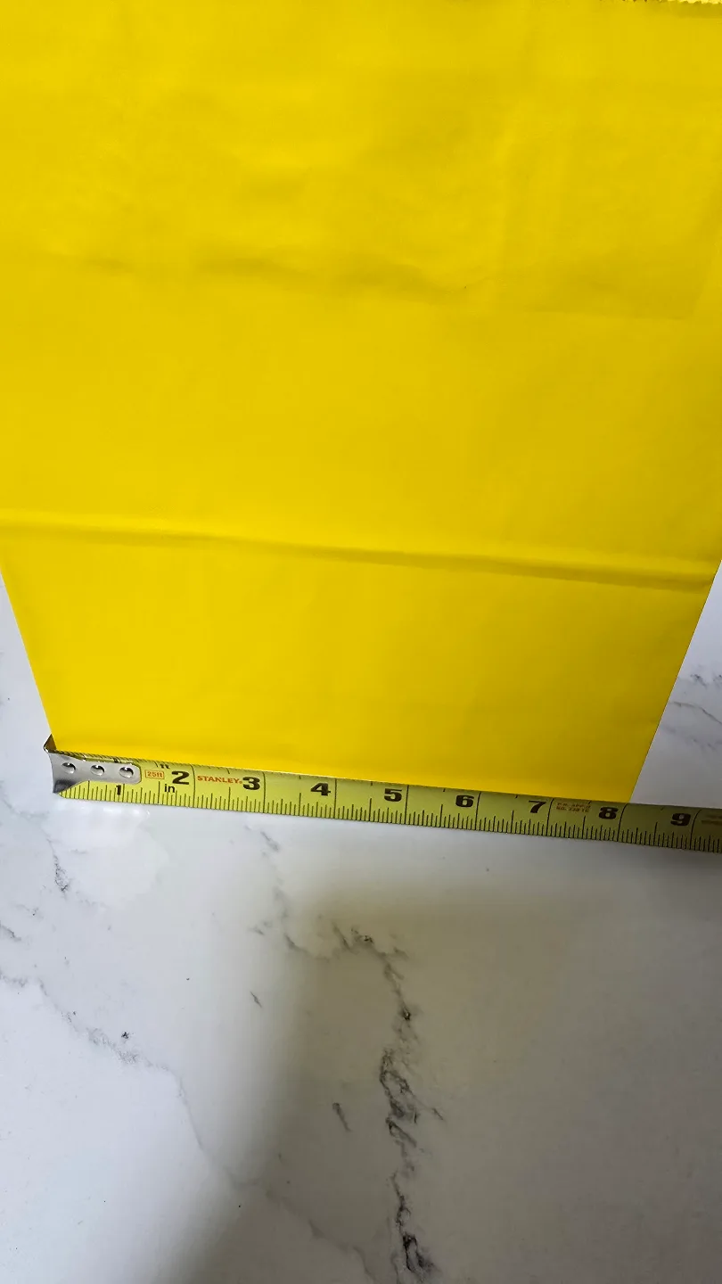 Bulk Yellow Paper Gift Bags with Handles image indicator(3)