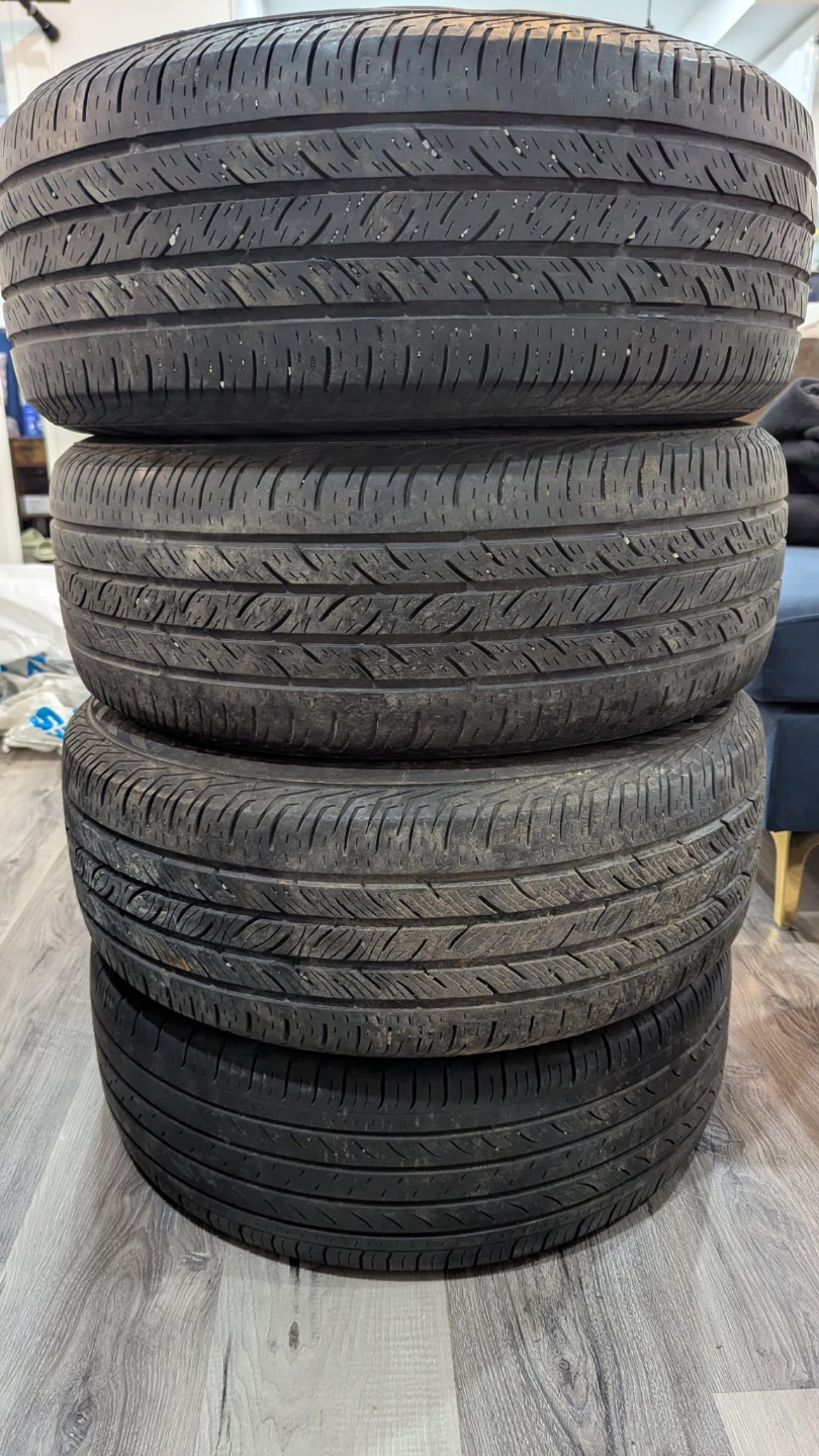 Used Michelin and Continental Tires - Set of Four