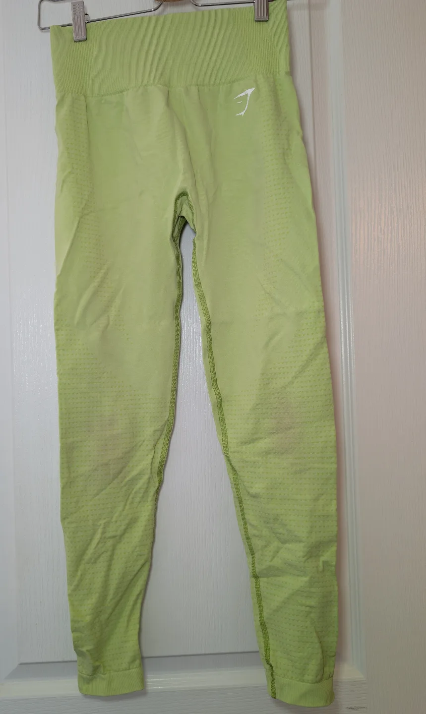 Gymshark Seamless Leggings - Lime Green - Size Small thumbnail
