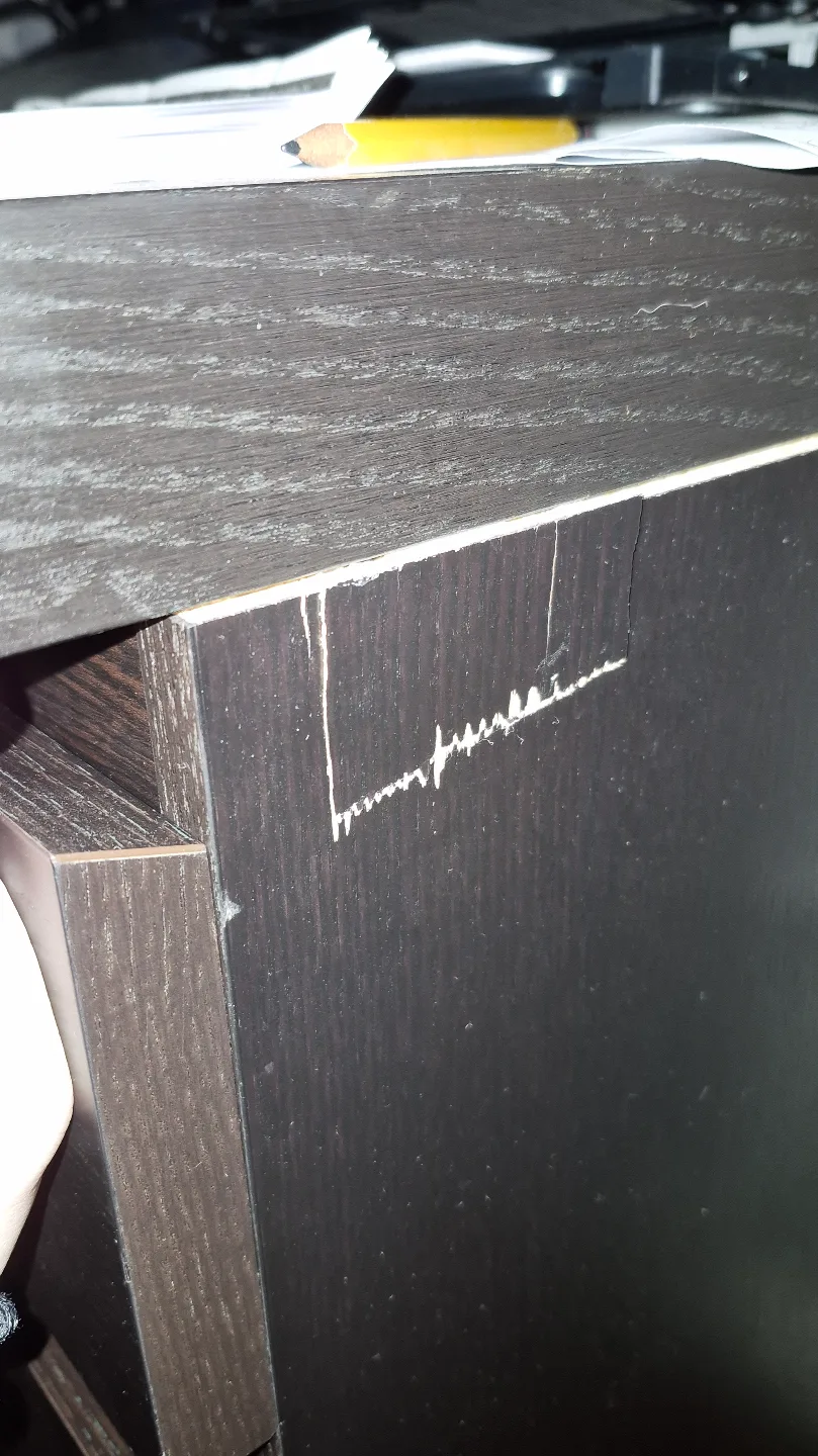 IKEA MICKE Desk - Black-Brown image indicator(5)