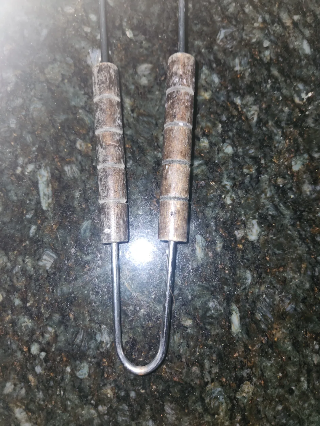 Vintage Metal Tongs with Wooden Handles #freecycle image indicator(3)