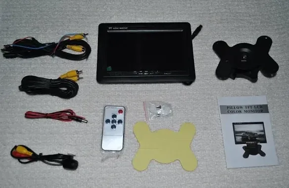 7" TFT LCD Pillow Color Monitor with Remote image indicator(3)