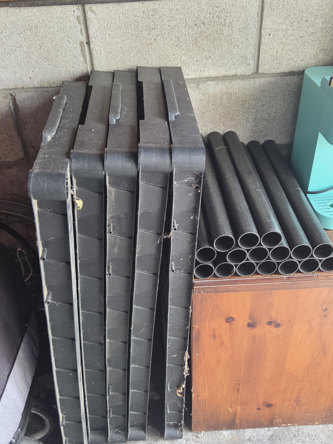 Plastic Storage Shelves and Tubes