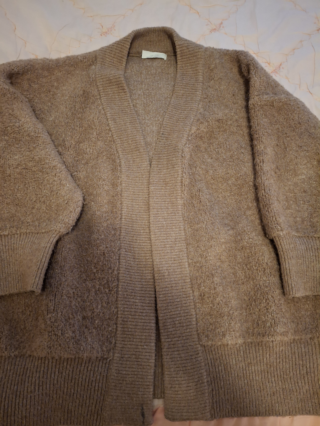 Oak + Fort Brown Cardigan Sweater - Size Medium - photo 2
