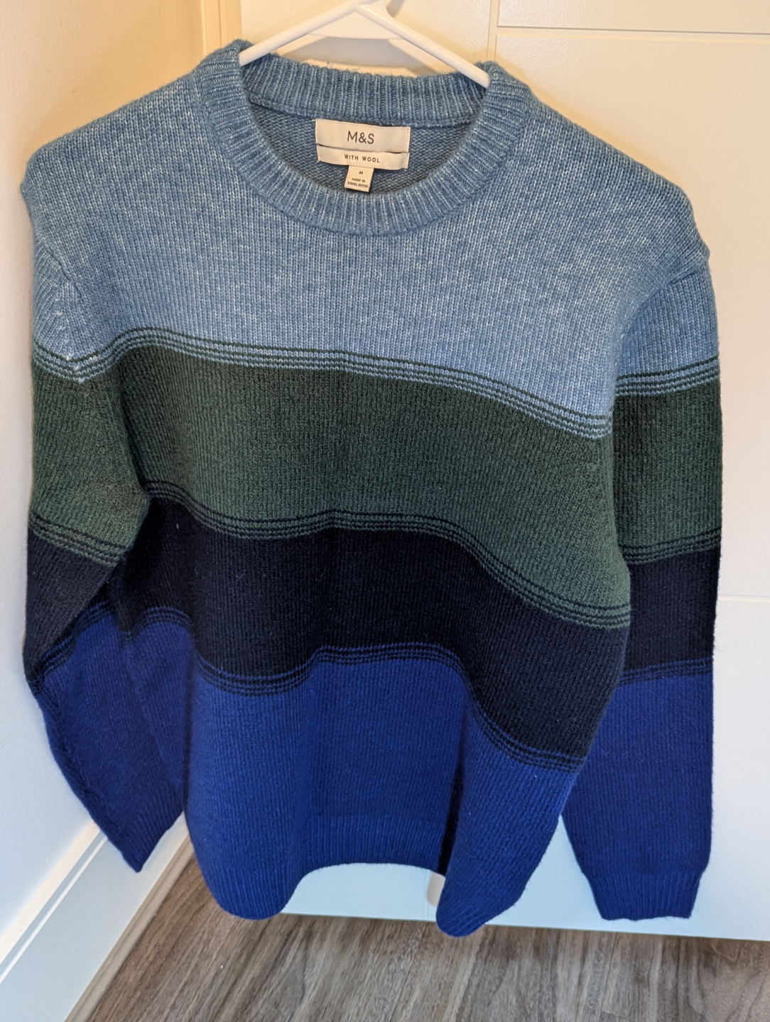 Men's M&S Wool Blend Jumper - Size Medium NEW UNUSED