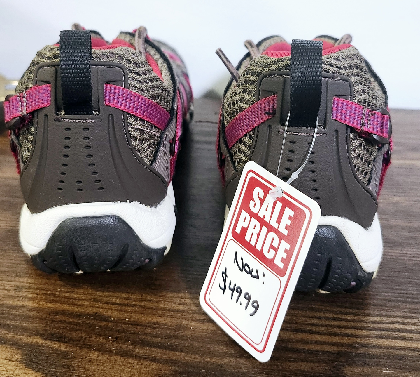 US 3 Youth Motus Active - Brown and Pink hiking Shoes - photo 5