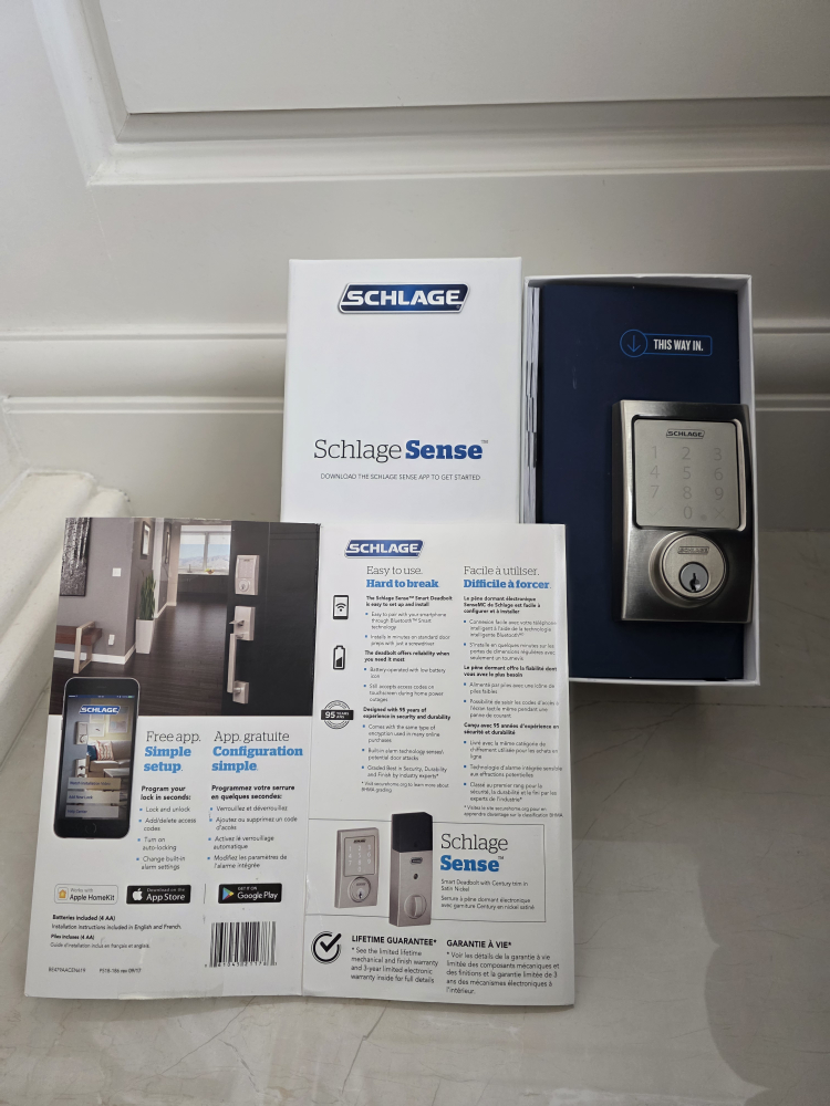 Schlage Sense Smart Keypad Deadbolt