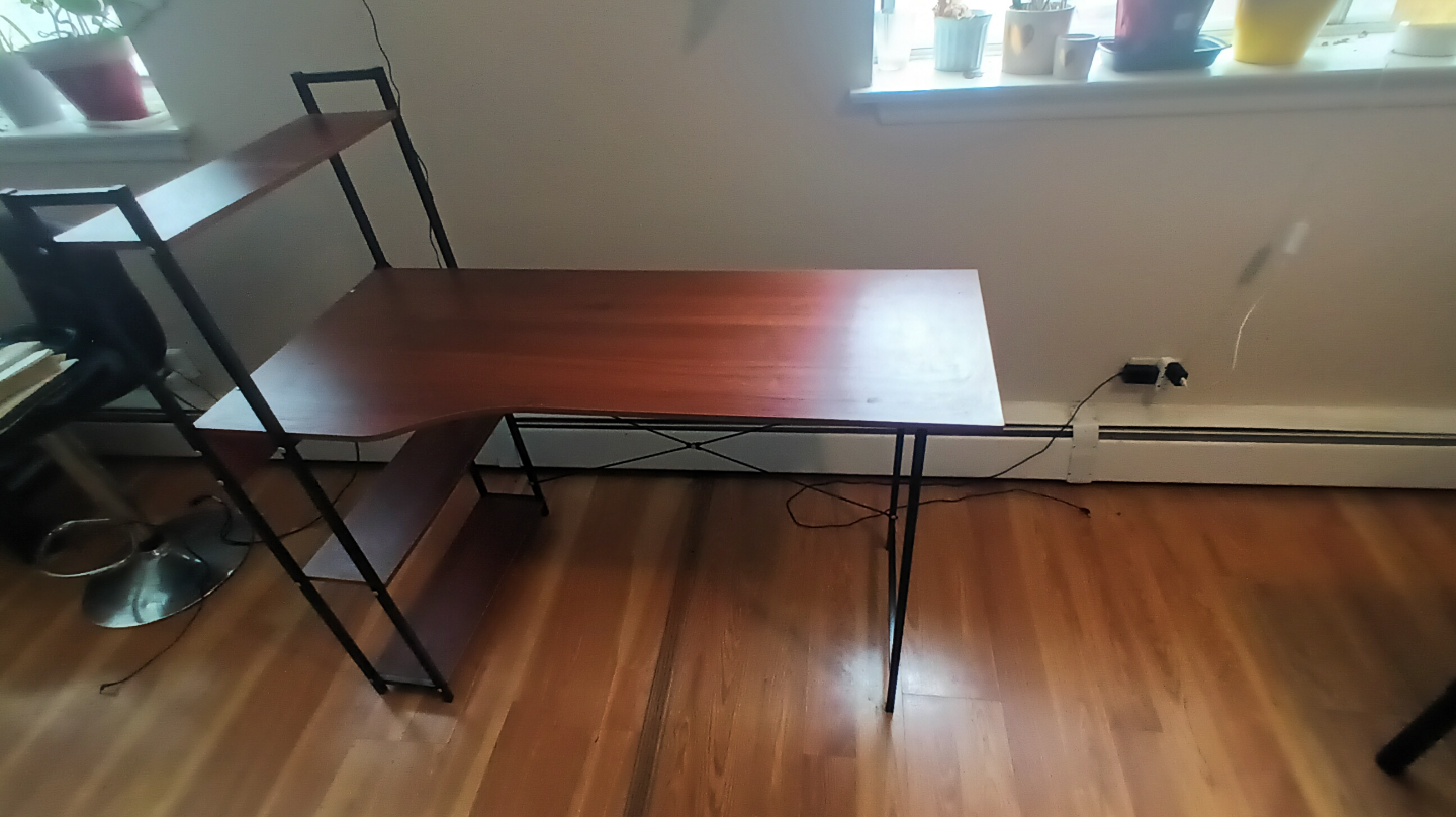 Computer Desk with Bookshelf - photo 4