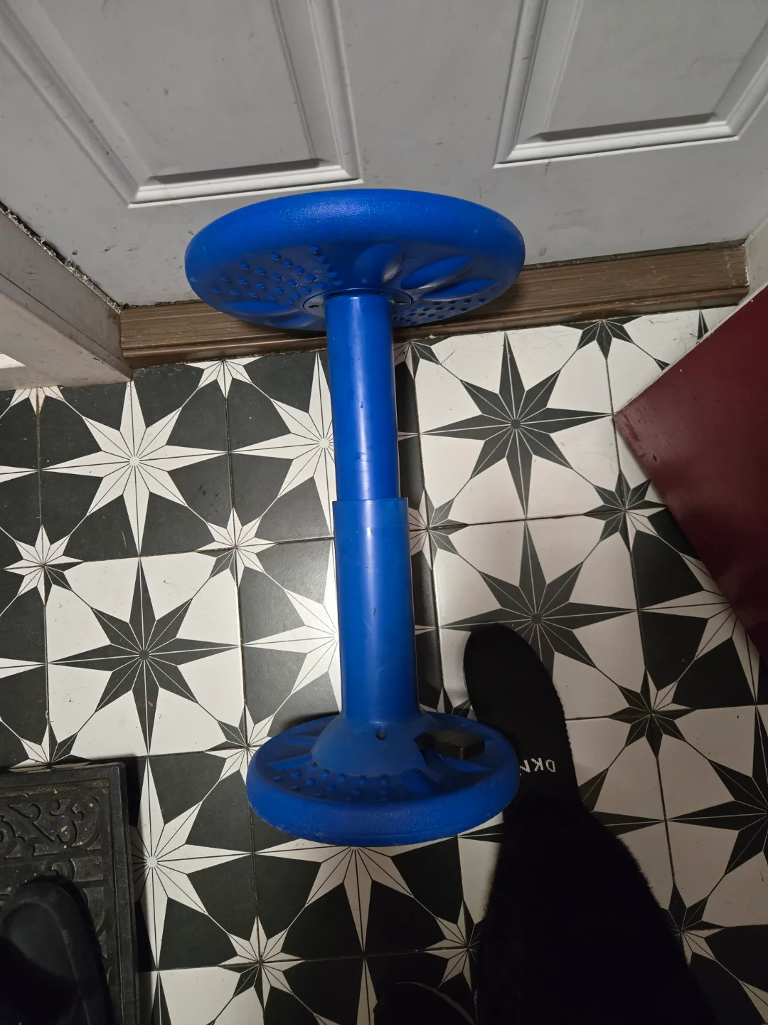 Blue Adjustable Height Kids Stool image indicator(2)