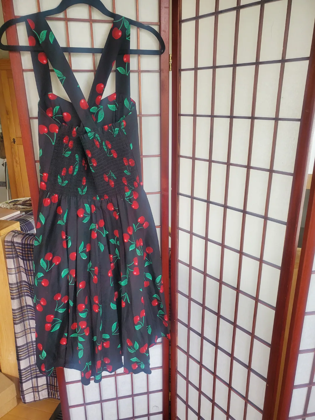Sara USA Cherry Print Sundress, Size Medium image indicator(2)