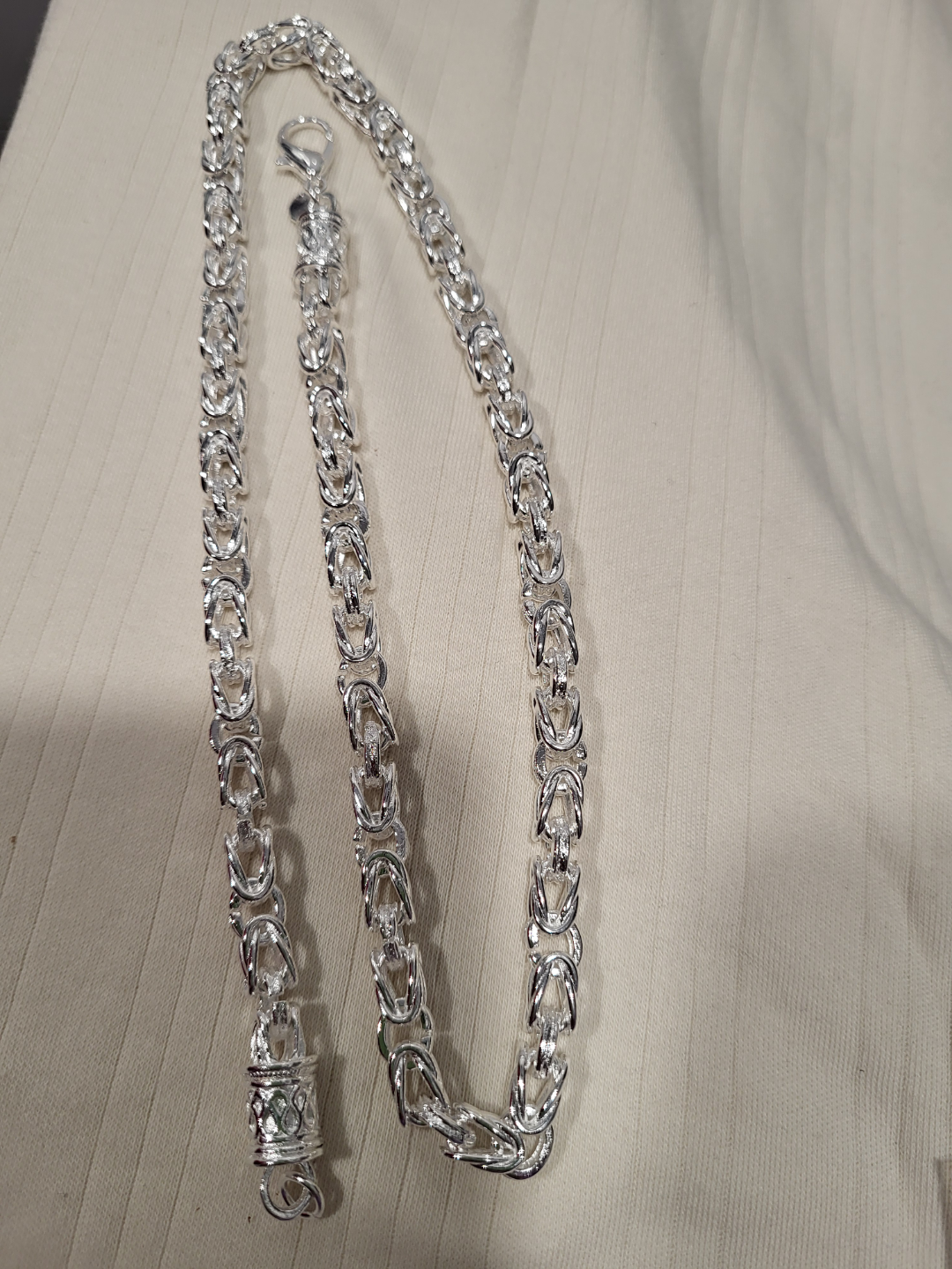 Silver Byzantine Necklace and Bracelet Set - photo 4