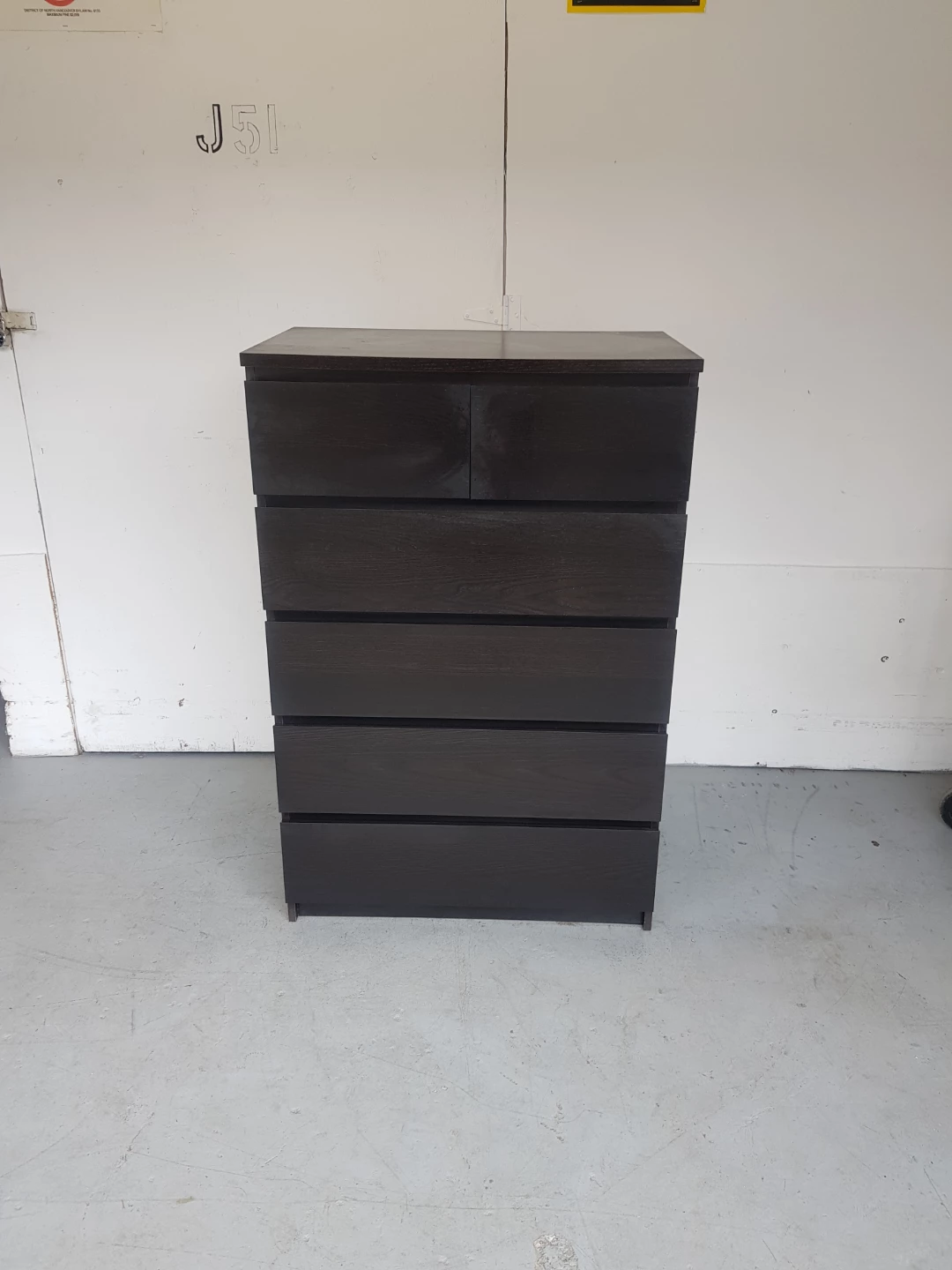 IKEA MALM 6-drawer Chest Dark Brown