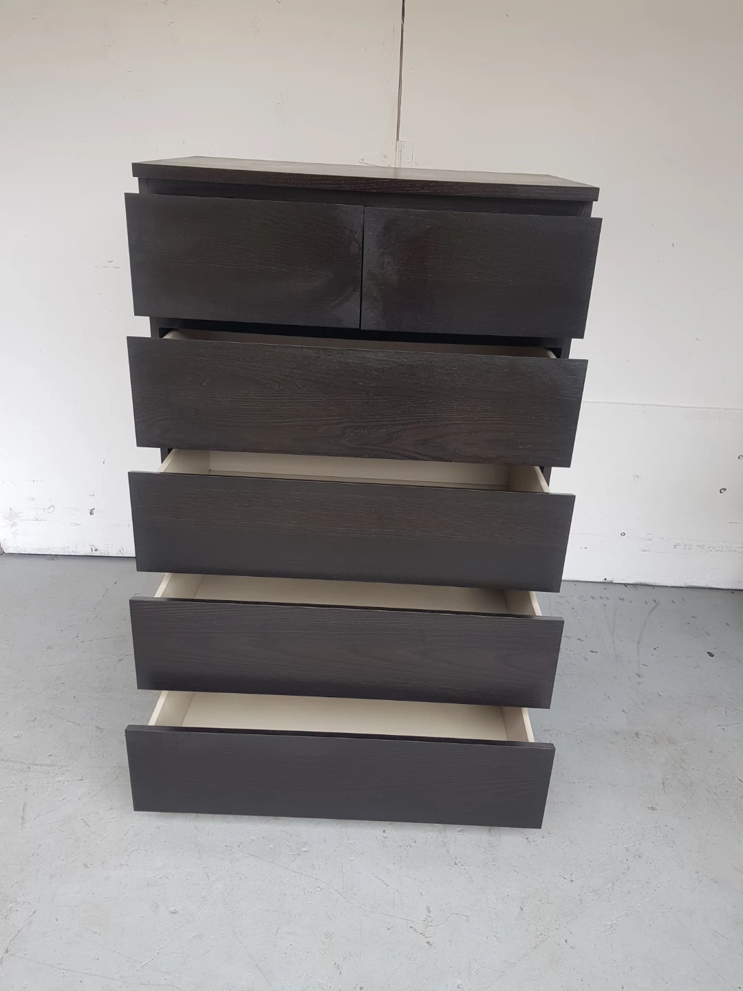 IKEA MALM 6-drawer Chest Dark Brown - photo 3