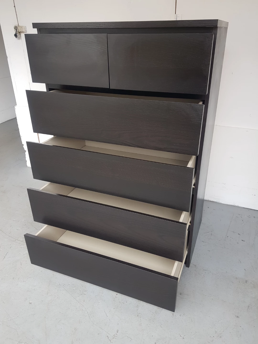 IKEA MALM 6-drawer Chest Dark Brown - photo 4