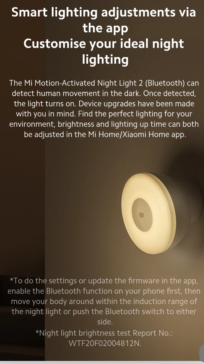 Xiaomi Mi Motion-Activated Night Light 2 - [ Brand New ] thumbnail
