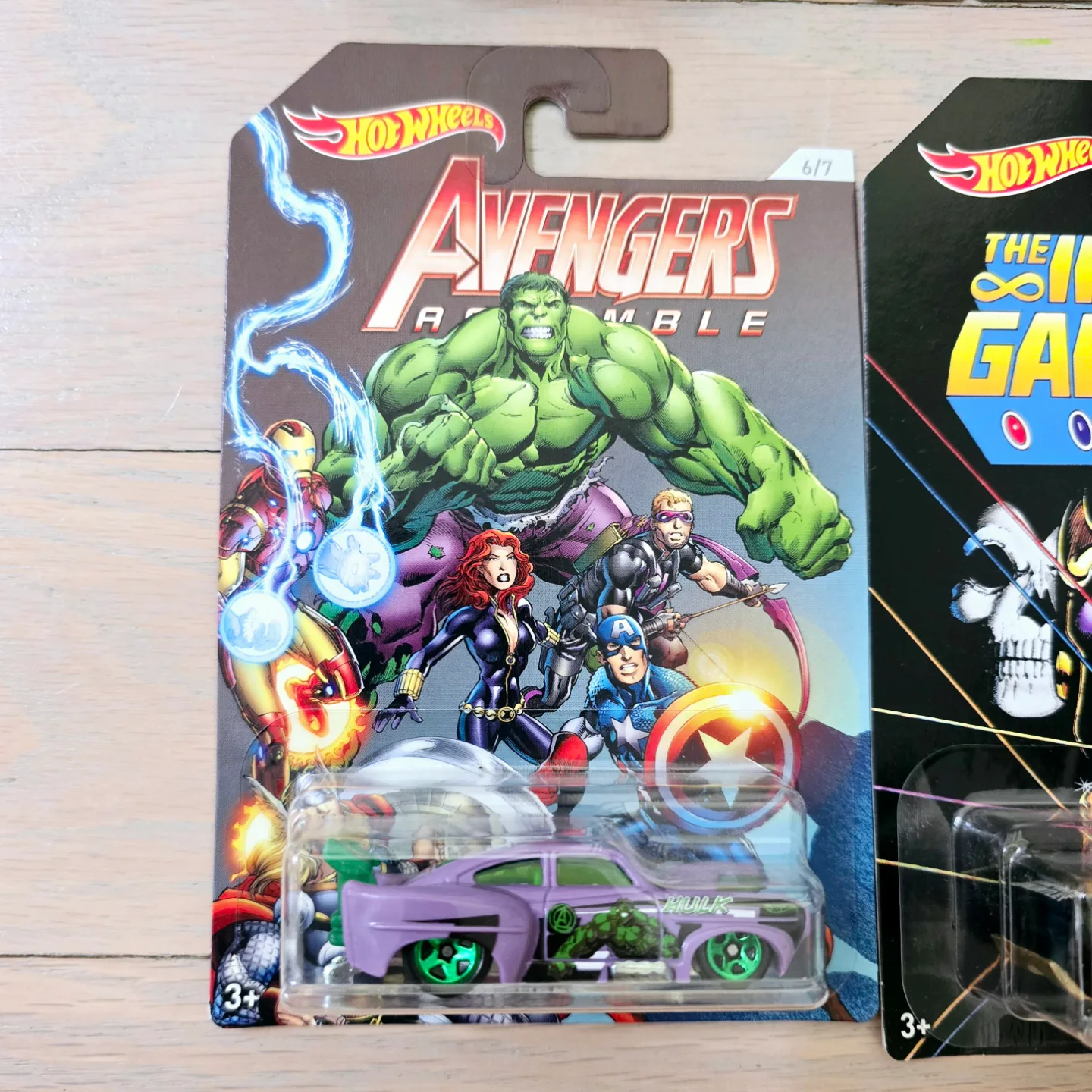 Set of 8 Avengers Hotwheels Brand New image indicator(3)