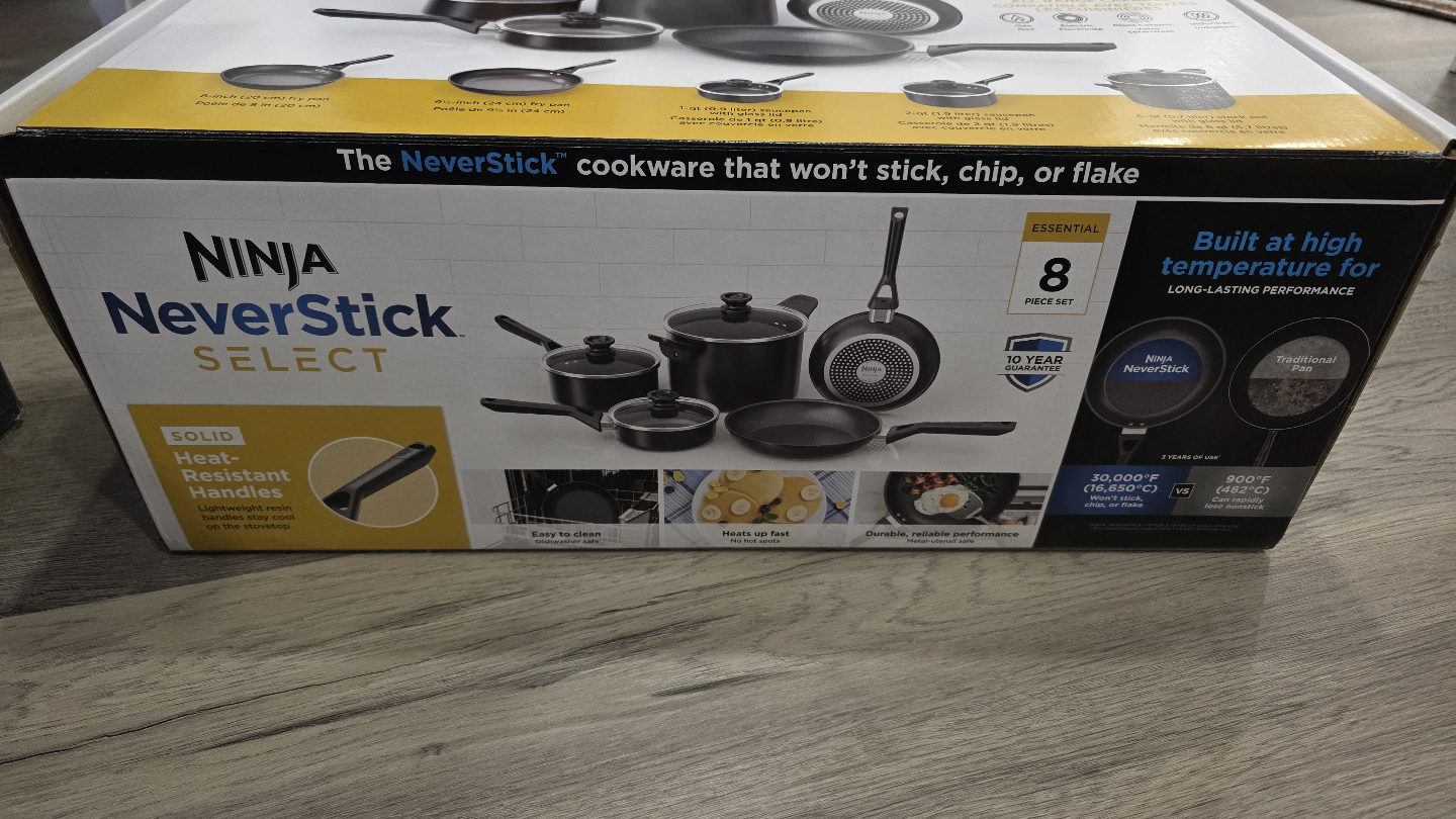 Ninja NeverStick Select 8-Piece Cookware Set - Black - photo 2