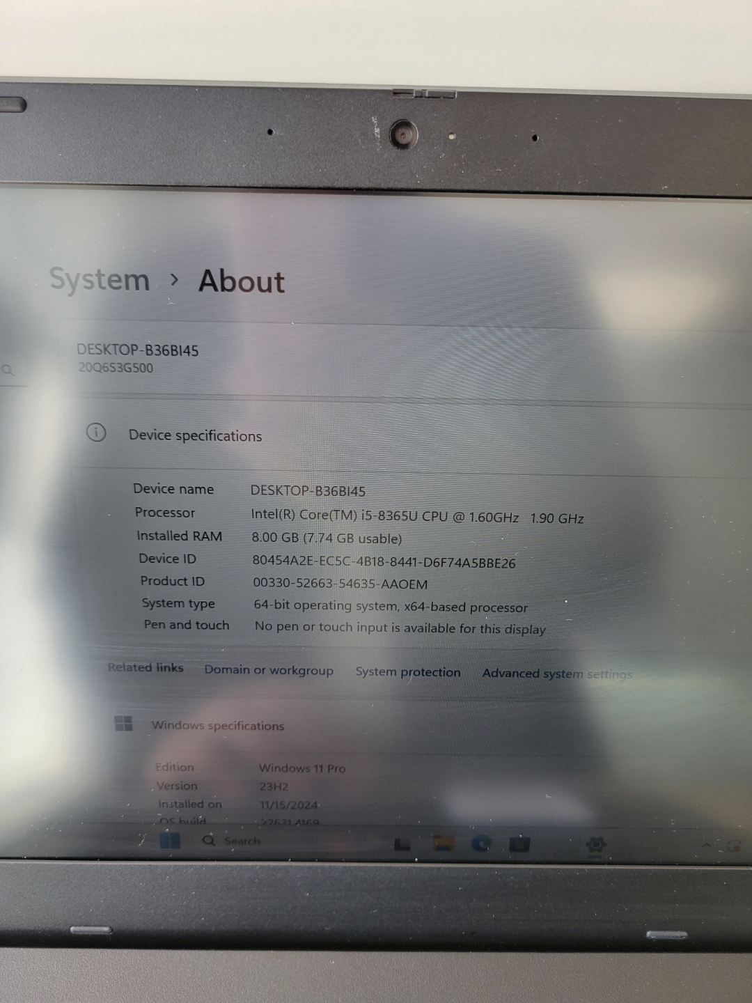 Lenovo ThinkPad L490 Laptop - 8GB RAM, 256GB SSD - photo 3