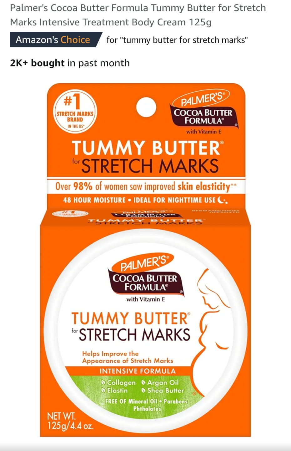 Palmer's Cocoa Butter Formula Tummy Butter for Stretch Marks